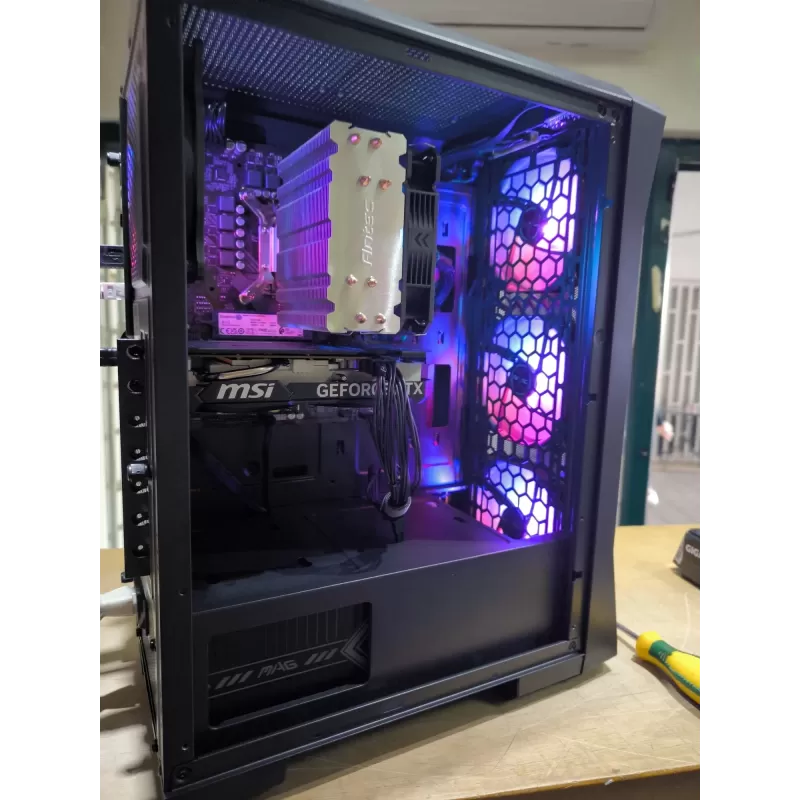 מחשב גיימינג מקצועי - Intel Core i5 12400F + RTX 4060 8GB VRAM + 16GB RAM - G-PRO-330
