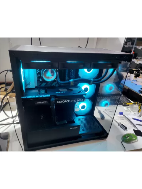מחשב גיימינג מקצועי - AMD Ryzen 7 7800X3D + RTX 5070 12GB VRAM + 32GB RAM - G-PRO-751