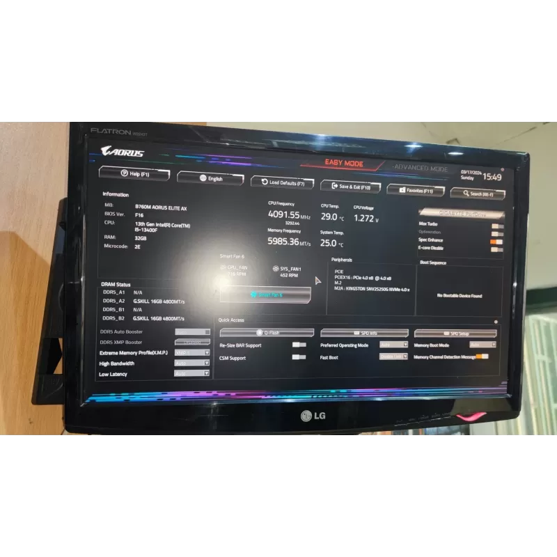 מחשב גיימינג מקצועי - Intel Core i7 14700F + RTX 4070 12GB VRAM + 32GB RAM - G-PRO-240