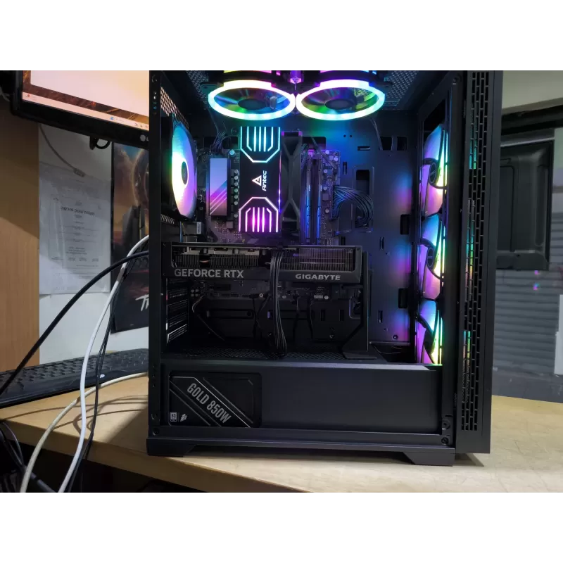 מחשב גיימינג מקצועי - AMD Ryzen 5 7600X + RTX 4070 12GB VRAM + 32GB RAM - G-PRO-388