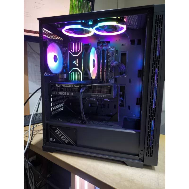 מחשב גיימינג מקצועי - AMD Ryzen 5 7600X + RTX 4070 12GB VRAM + 32GB RAM - G-PRO-388
