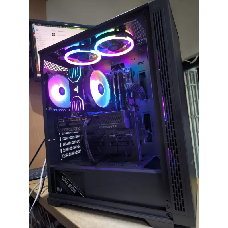 מחשב גיימינג מקצועי - AMD Ryzen 5 7600X + RTX 4070 12GB VRAM + 32GB RAM - G-PRO-388
