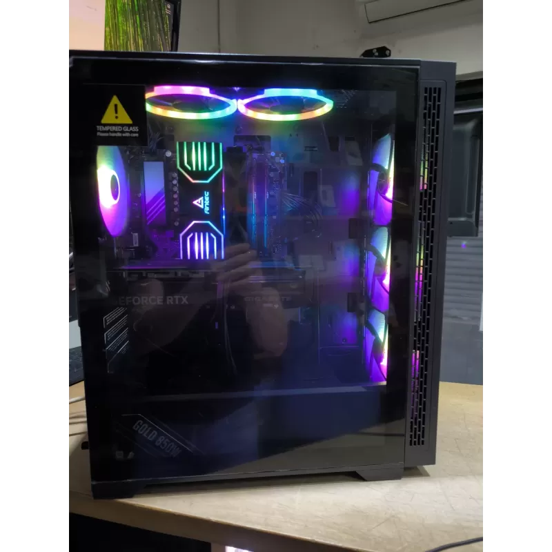 מחשב גיימינג מקצועי - AMD Ryzen 5 7600X + RTX 4070 12GB VRAM + 32GB RAM - G-PRO-388