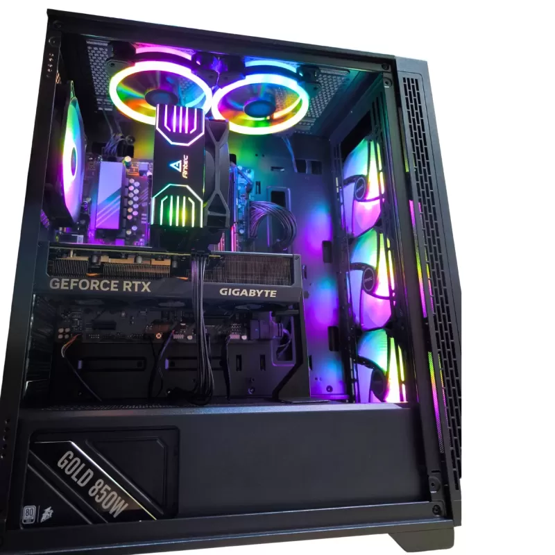 מחשב גיימינג מקצועי - AMD Ryzen 5 7600X + RTX 4070 12GB VRAM + 32GB RAM - G-PRO-388