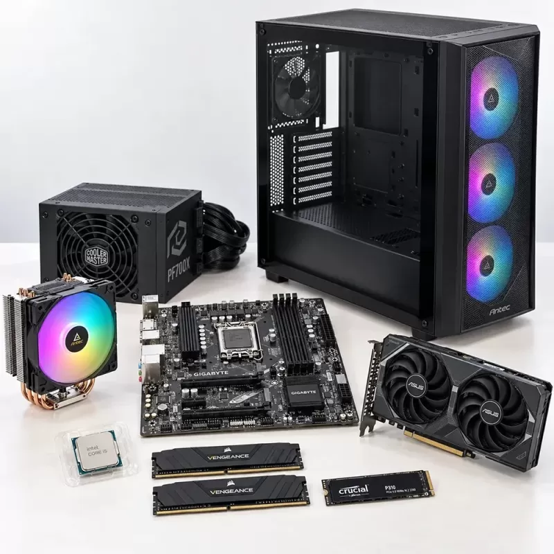 Gaming Desktop B760 i5-14400F 32GB 1TB RTX 5060 Ti CX300 BG-5145060TI8GB Color:black Gaming Desktop B760 i5-14400F 32GB 1TB RTX 5060 Ti CX300 BG-5145060TI8GB Color:black