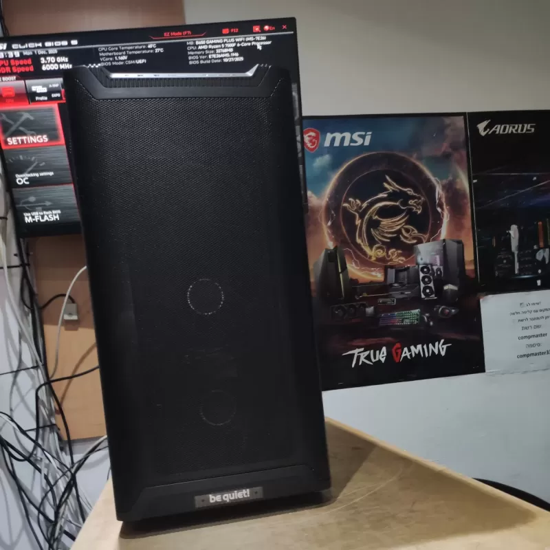 מחשב גיימינג מקצועי - AMD Ryzen 5 7500F + RTX 5060 Ti 16GB VRAM + 32GB RAM - G-PRO-566