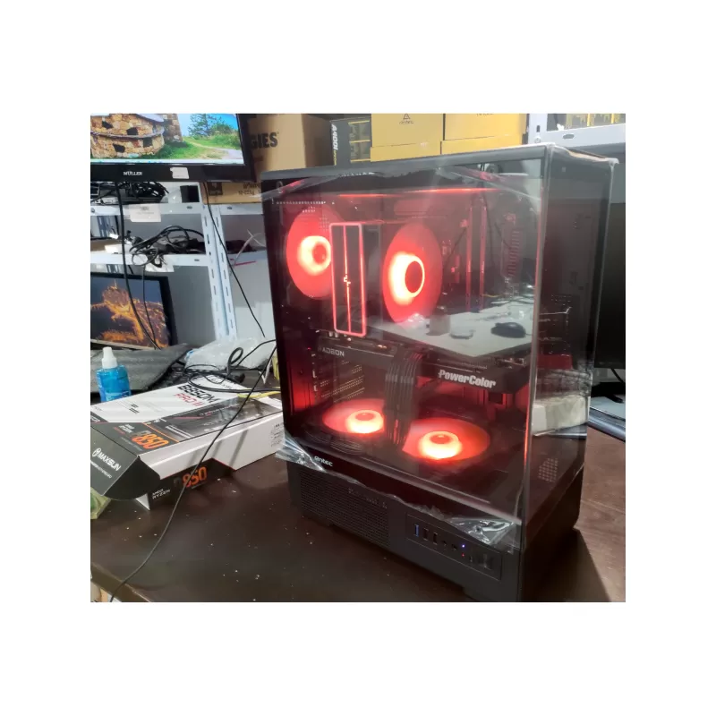 מחשב גיימינג מקצועי - AMD Ryzen 5 9600X + RX 9070 XT 16GB VRAM + 32GB RAM - G-PRO-936