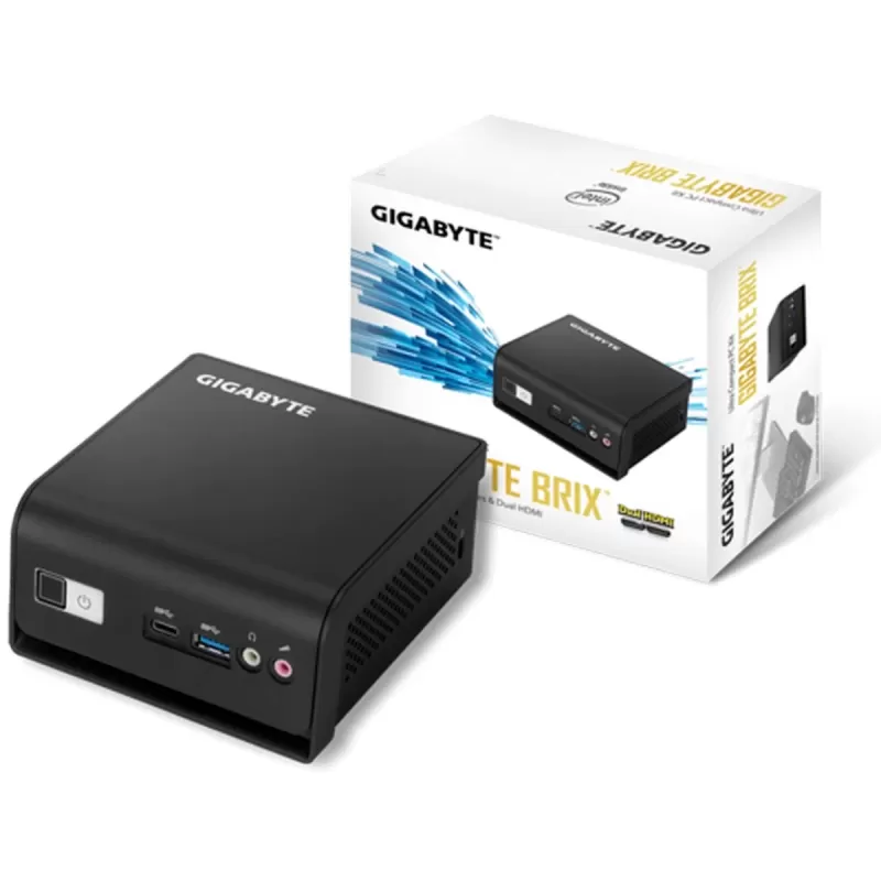 קיט מחשב מיני להרכבה Gigabyte BRIX (Mini-PC Barebone) GB-BLCE-4000RC Intel Celeron N4000 - יבואן רשמי