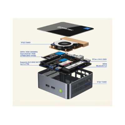 Mini PC GM1Ktec M3 i5-12450H 16GB SSD:1TB Windows 11 Pro Mini PC GM1Ktec M3 i5-12450H 16GB SSD:1TB Windows 11 Pro