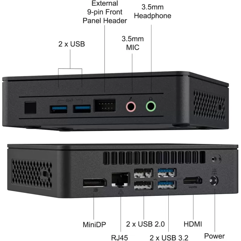 קיט מחשב מיני להרכבה Intel NUC 11 Pro Kit NUC11TNHi7 Intel Core i7-1165G7