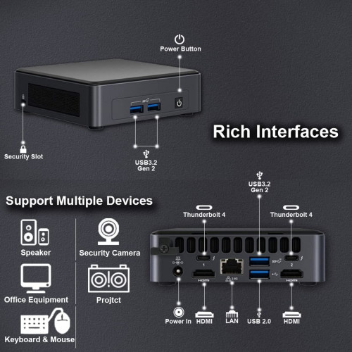 קיט מחשב מיני להרכבה Intel NUC 11 Pro Kit NUC11TNKi5 i5-1135G7