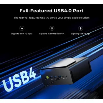 מחשב מיני GMKtec K15 Intel Ultra5 125U Pro Intel Core Ultra 5 125U 16GB SSD:1TB Windows 11 Pro