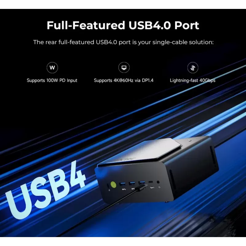 מחשב מיני GMKtec K15 Intel Ultra5 125U Pro Intel Core Ultra 5 125U 16GB SSD:1TB Windows 11 Pro