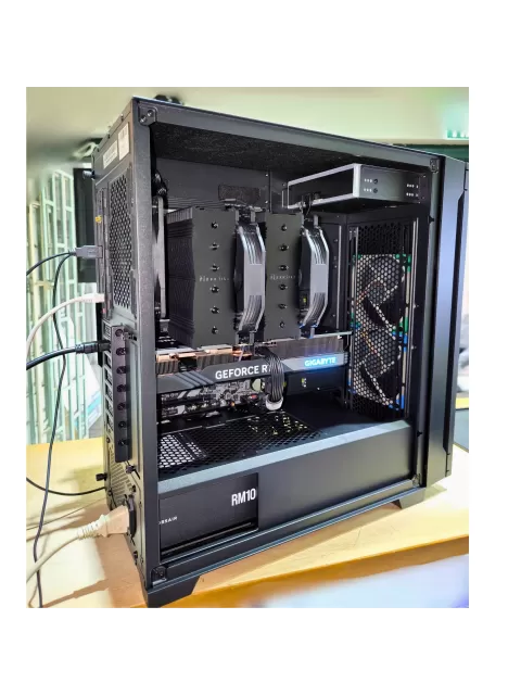 מחשב תחנת עבודה - AMD Ryzen 7 7700X + RTX 4070 12GB VRAM + 64GB RAM - W-137