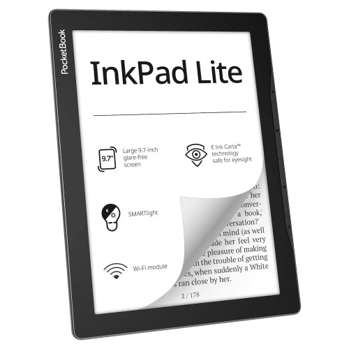 ספר אלקטרוני PocketBook 9.7 970 InkPad Lite אפור PB970-M-WW