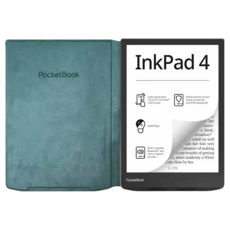 E-book Cover PocketBook Flip Cover (InkPad 4) and (InkPad Color 3) Color:green