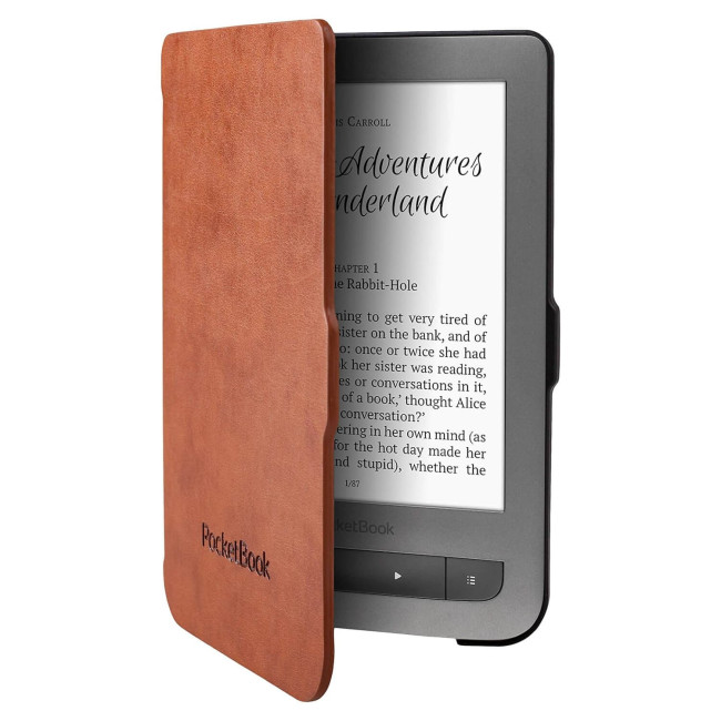 E-book Cover PocketBook Cover Shell Light Black, Brown