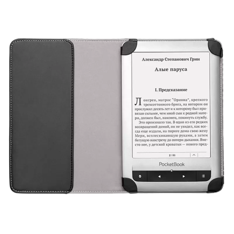 Обложка для электронной книги PocketBook Cover Dots black, gray