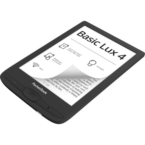 электронная книга PocketBook 6 618 Basic Lux 4 черный PB618-P-WW