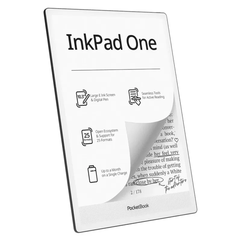 E-book PocketBook InkPad One PB1030-8-WW Color:black