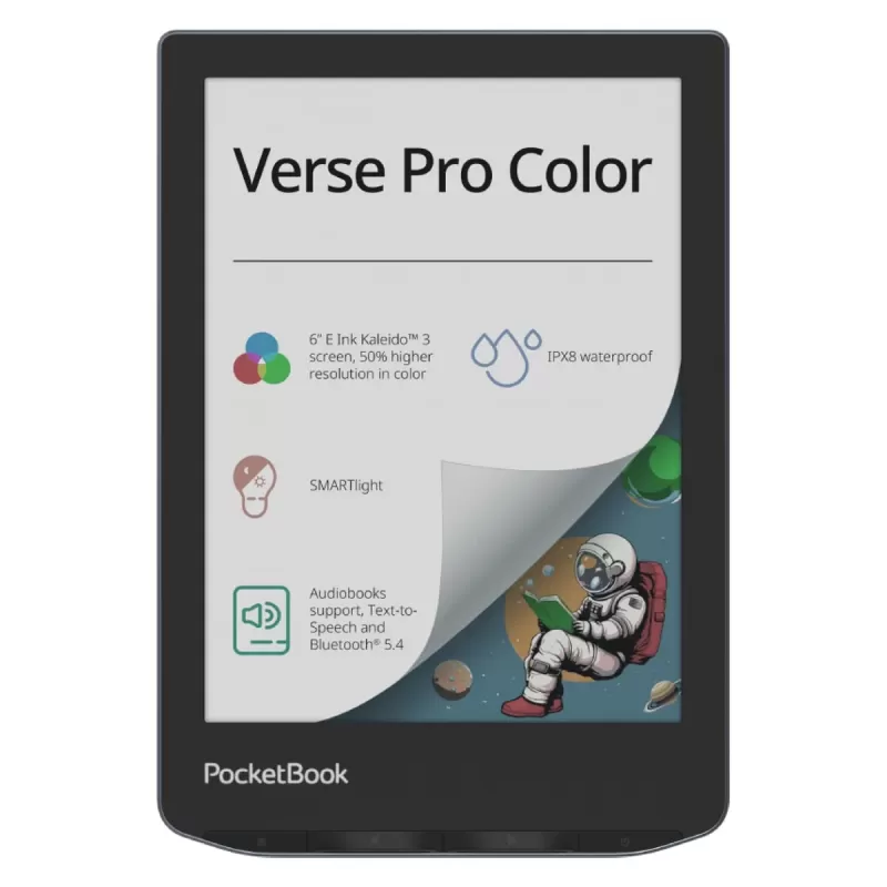 электронная книга PocketBook 6" Verse Pro Color Stormy Sea PB634K3-1-WW Цвет:синий