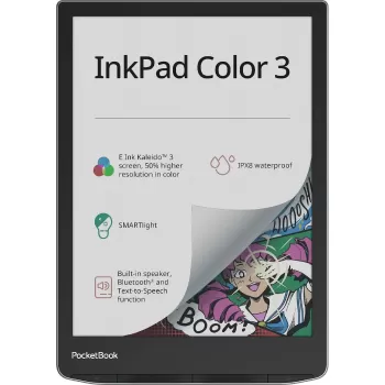 ספר אלקטרוני עם מסך צבעוני PocketBook 7 743 InkPad Color 3 PB743K3-1-WW צבע שחור
