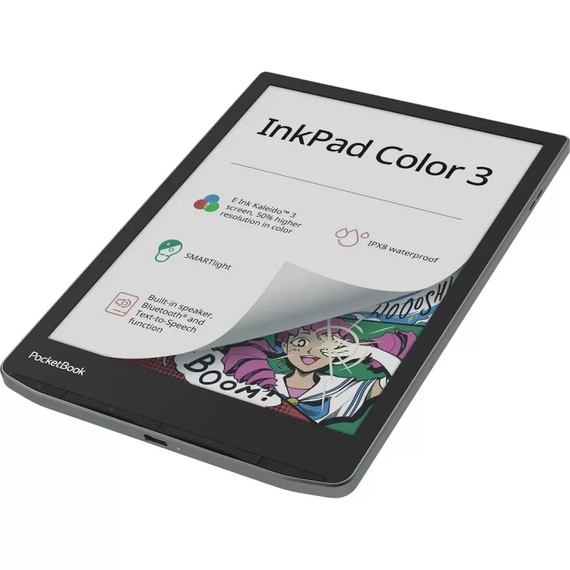ספר אלקטרוני עם מסך צבעוני PocketBook 7 743 InkPad Color 3 PB743K3-1-WW צבע שחור