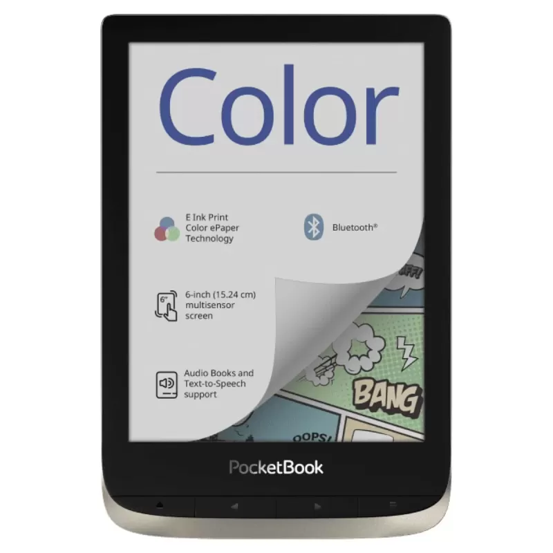 ספר אלקטרוני עם מסך צבעוני PocketBook 6 633 PB633-N-WW צבע כסוף