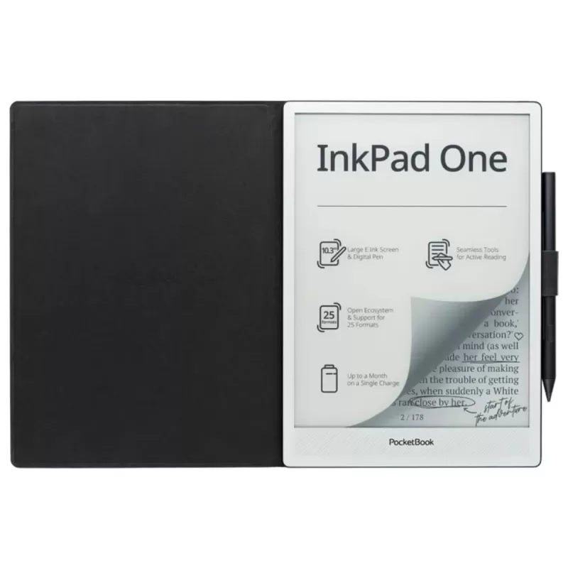 כיסוי לספר אלקטרוני PocketBook MAG Magnetic Folio Cover MF-1030-BK-WW צבע שחור