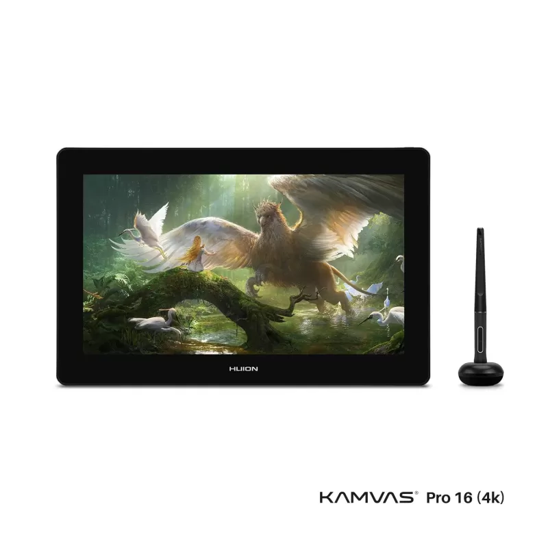 Graphics Tablet HUION Kamvas PRO 16 4K (GT1561) Drawing Display GT1561 Color:silver