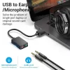 כרטיס קול חיצוני Vention USB-A to 3.5" Headphones + Mic Adapter CDYB0