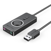 Внешняя Звуковая Карта Vention USB-A to 3.5mm x3 1m CDRBF Внешняя Звуковая Карта Vention USB-A to 3.5mm x3 1m CDRBF