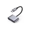 ממיר דיגיטלי לאנלוגי UGREEN USB-C to 3.5" mm + USB-C | PD 30W | 24-bit-96kHz | DAC Splitter 60164