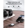 ממיר דיגיטלי לאנלוגי UGREEN USB-C to 3.5" mm + USB-C | PD 30W | 24-bit-96kHz | DAC Splitter 60164