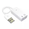 כרטיס קול חיצוני Gold Touch USB2.0 To 7.1 Sound Card Adapter E-SOUND-7.1 צבע לבן