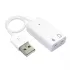 כרטיס קול חיצוני Gold Touch USB2.0 To 7.1 Sound Card Adapter E-SOUND-7.1 צבע לבן