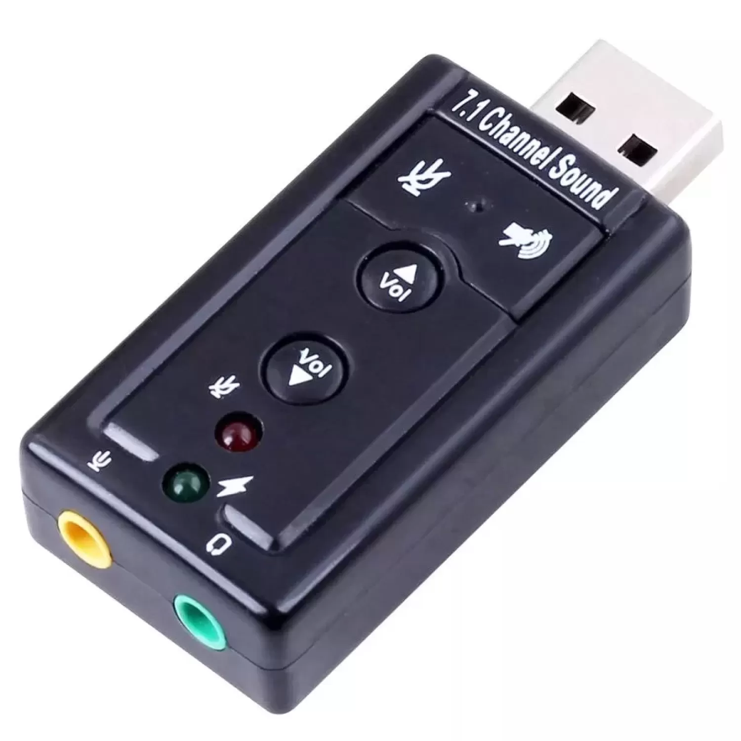 External Sound Card Gold Touch External USB To 7.1 Sound Card E-USB-7.1 Color:black