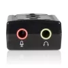 כרטיס קול חיצוני Gold Touch External USB To 7.1 Sound Card E-USB-7.1 צבע שחור