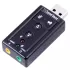 External Sound Card Gold Touch External USB To 7.1 Sound Card E-USB-7.1 Color:black
