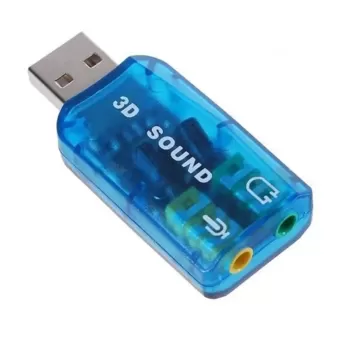 כרטיס קול חיצוני Gold Touch External Sound Card USB 2.0 E-USB-5.1