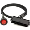 24-pin power button ATX 24-Pin Jump Start Power On/Off Switch Sleeved Cable JS24P 24-pin power button ATX 24-Pin Jump Start Power On/Off Switch Sleeved Cable JS24P