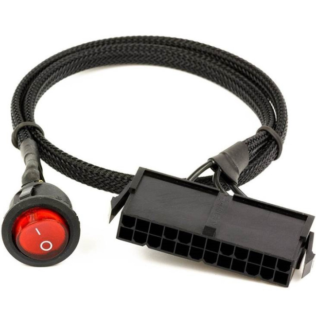 24-pin power button ATX 24-Pin Jump Start Power On/Off Switch Sleeved Cable 24-pin power button ATX 24-Pin Jump Start Power On/Off Switch Sleeved Cable