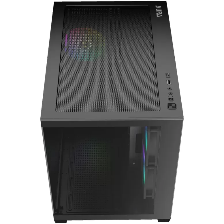 Case Gamdias AURA GC10M V2 ARGB black Micro Tower Case Gamdias AURA GC10M V2 ARGB black Micro Tower