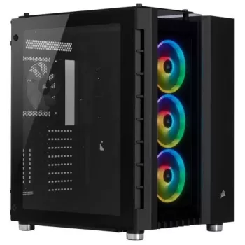 Case Corsair Crystal Series 680X RGB ATX High Airflow Tempered Glass black Mid Tower