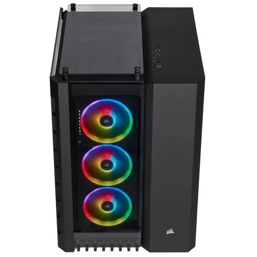 Case Corsair Crystal Series 680X RGB ATX High Airflow Tempered Glass black Mid Tower