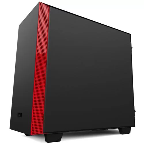 Корпус NZXT H400i black, red