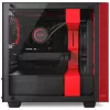 Корпус NZXT H400i black, red