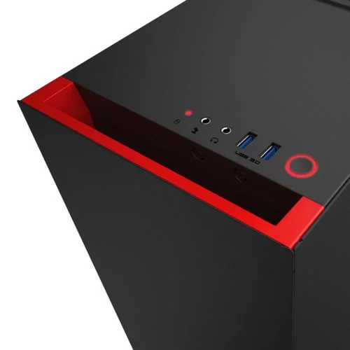מארז NZXT S340 שחור, אדום