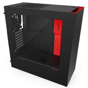 מארז NZXT S340 שחור, אדום