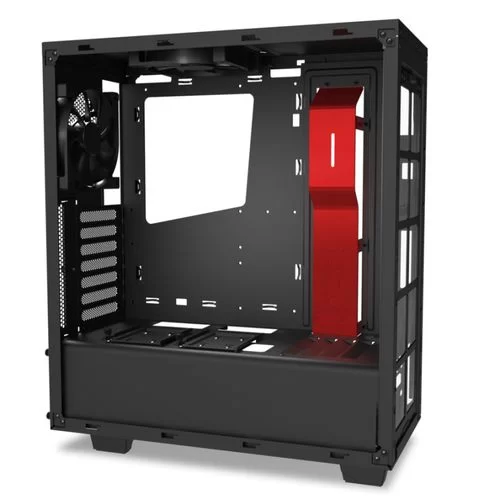 מארז NZXT S340 שחור, אדום